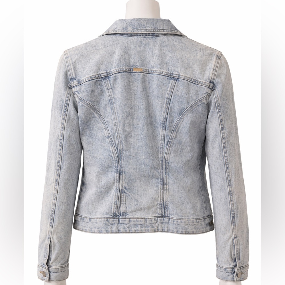 White House Black Market Light Blue Denim Jacket - Picture 2 of 4